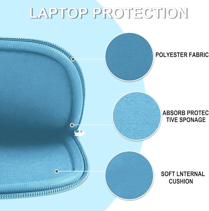 14 inch Laptop Sleeve Case, Shockproof Protective Laptop Cover Briefcase - Image 5