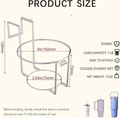 Stanley Cup Holder for Bed Drink Holder Water Bottle/Glass Organizer for Dorm - Image 2