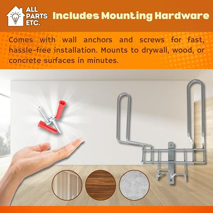 Deluxe Vacuum Hose Hanger – Heavy Duty Metal Wall Mount Storage Rack - Image 7