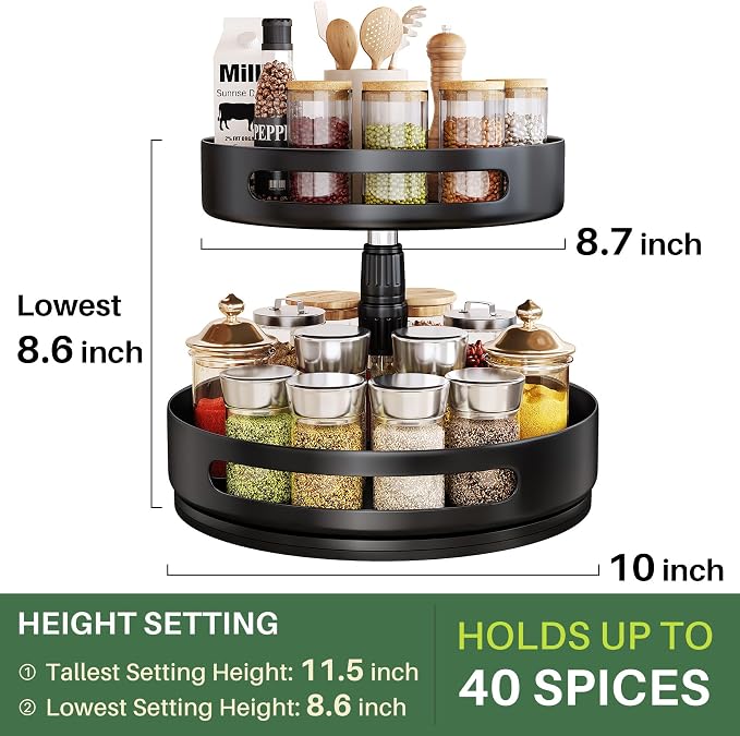 Lazy Susan Organizer Spice Rack - Image 4