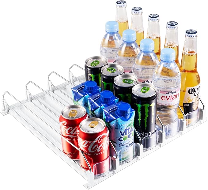 Drink Organizer for Fridge, Soda Can Dispenser for Refrigerator, Automatic - Image 7