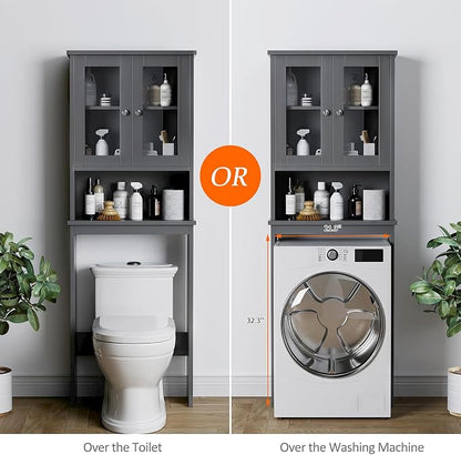 Over the Toilet Storage Cabinet, Bathroom Storage Cabinet Over Toilet, Space - Image 6