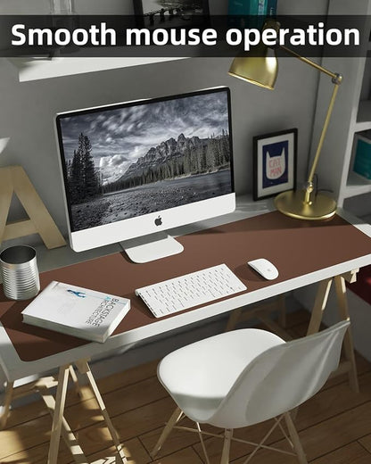 Large Leather Desk Pad Protector, Office Mat, Mouse Pad, Non-Slip Blotter - Image 4
