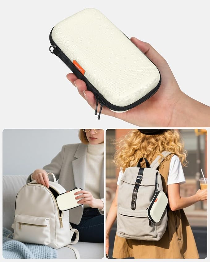 Off White Small Travel Electronic Organizer Case - Image 6