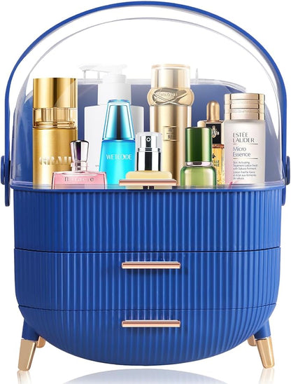 MASSY Egg Shape Makeup Storage Box, Countertop Portable Vanity Cosmetics - Image 8
