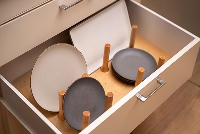 Custom Pegboard Drawer Organizer – Maple Wood – Deep Drawer Insert, Divider - Image 6