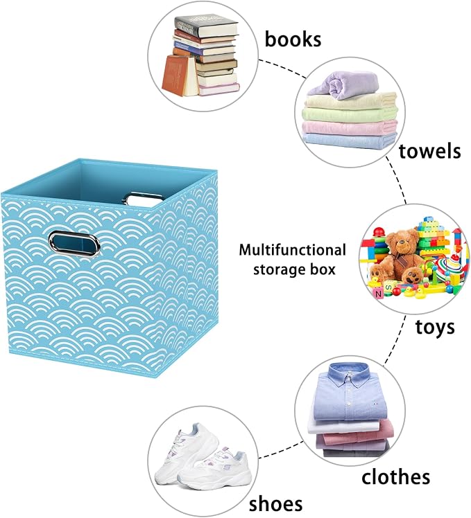 Fabric storage bins Cubes, Fabric Cube Organizer - Image 3
