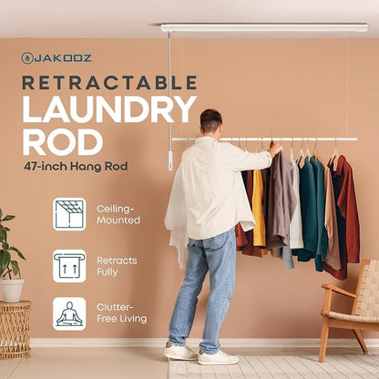 Retractable Ceiling Mounted Clothes Drying Rack - Image 2
