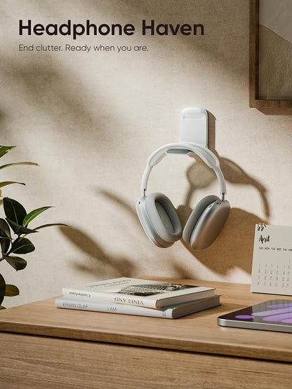 MAMUVIMO Headphone Stand, 2 Pack Headset Stand Foldable＆Sticky, Headphone - Image 2