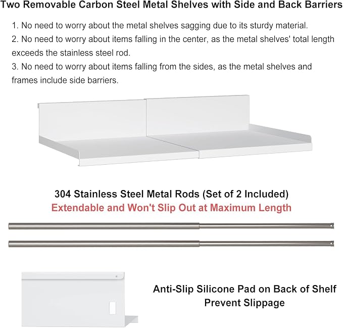 Expandable Under Cabinet Shelf Organizer - Image 4