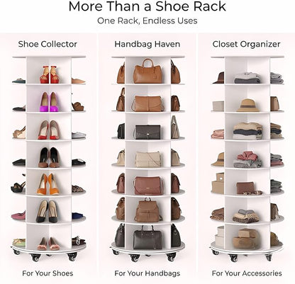 7-Tier Rotating Shoe Organizer - Image 4