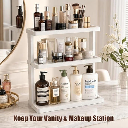 PEKER Bamboo Bathroom Organizer Countertop – Vanity Storage Shelf - Image 8