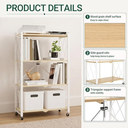 black leopard 4-Tier Foldable Shelf - Image 7