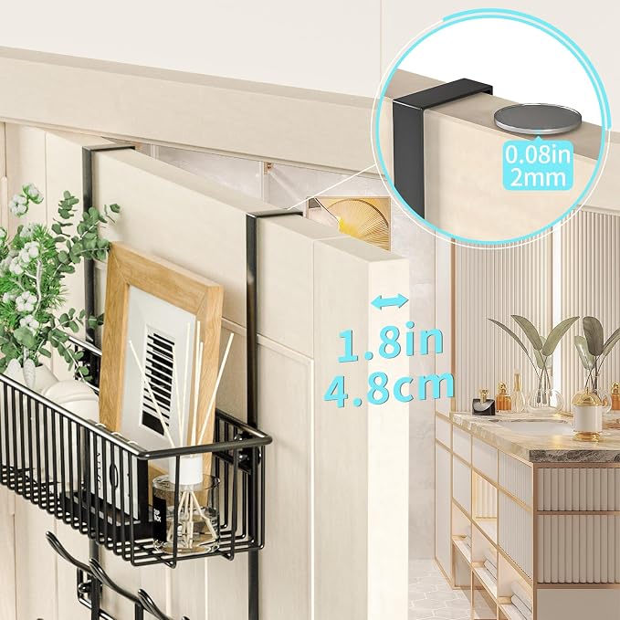 Kaiferty Over The Door Hooks Organizer, Door Hanger Door Storage - Image 6