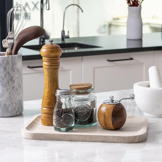 Marble Vanity Tray, Bathroom Tray Countertop, Decorative Dresser Organizer - Image 9