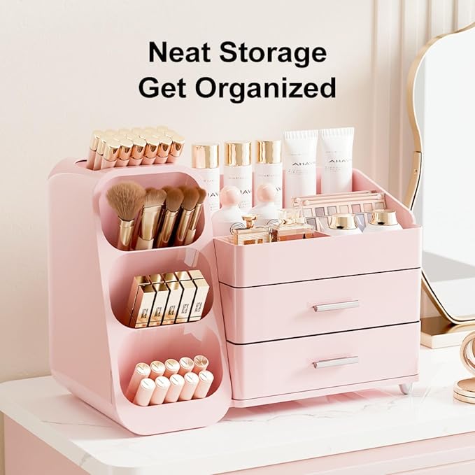 Makeup Organizer with Drawers, Large Capacity Countertop Organizer - Image 3