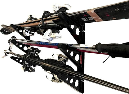 StoreYourBoard Ski Wall Rack – Horizontal Ski Rack Wall Mount, Holds 3 Pairs of by StoreYourBoard