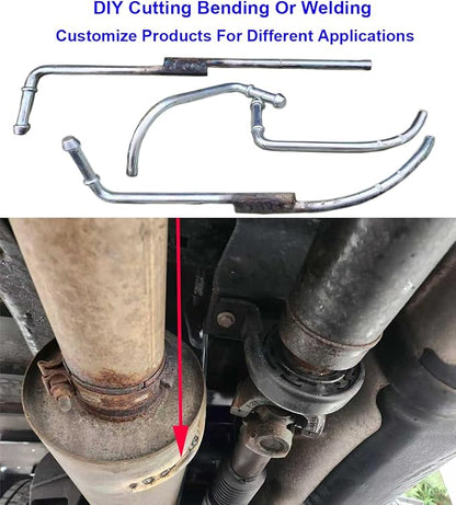 8PCS Exhaust Hanger Rod Set Heavy Duty 3/8" Rod 4PCS 90°7.6" Long + 4PCS - Image 5