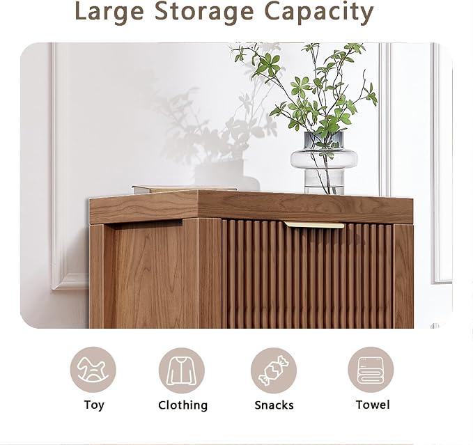 4-Drawer Modern Solid Wood Dresser - Image 5