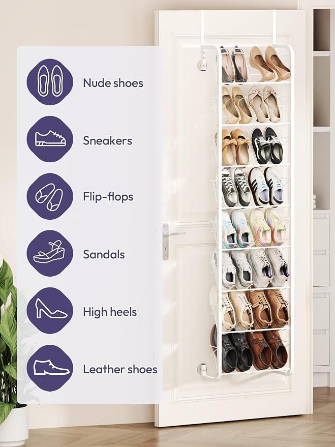 SWTYMIKI Over the Door Shoe Organizer - Image 4
