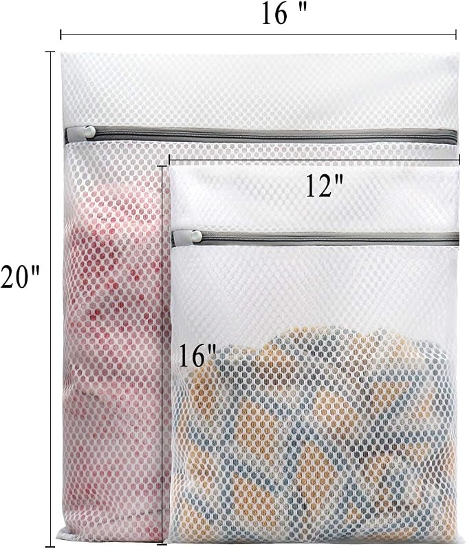 Muchfun 5Pcs Durable Honeycomb Mesh Laundry Bags - Image 5