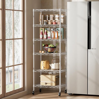 SINGAYE 6 Small Wire Shelves Kitchen Pantry Close Home Organizers and Storage - Image 8