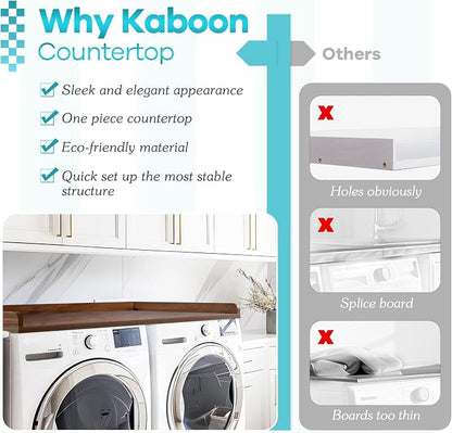 Kaboon Washer Dryer Countertop, Melamine Countertop - Image 5