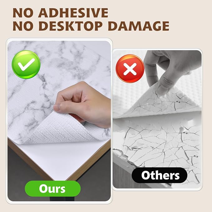 Shelf Liners for Kitchen Cabinets 17in x 30FT, Non Adhesive Drawer Liner Marble - Image 5