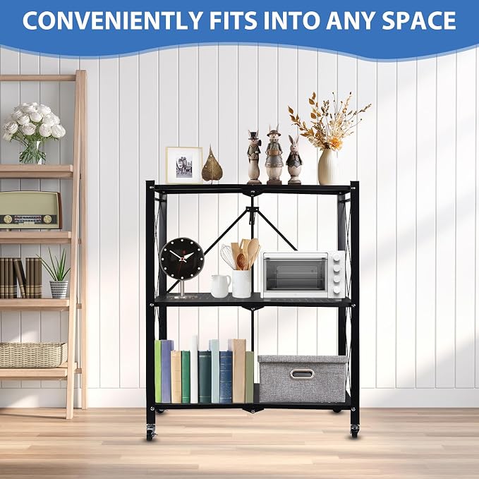 3-Tier Foldable Storage Shelf - Image 7