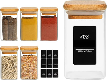 ComSaf 6Pcs 8oz Spice Jars by ComSaf