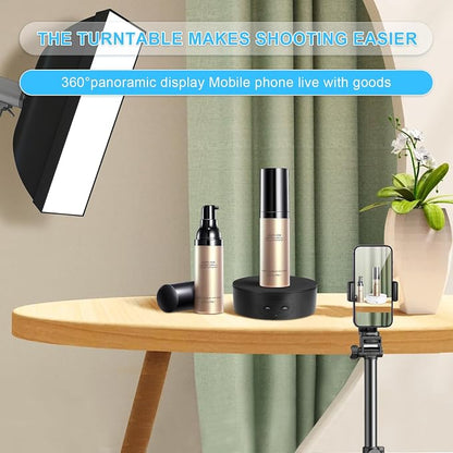 Motorized Rotating Display Stand, 5in/11lbs Load, 360° Rotating Platform - Image 2