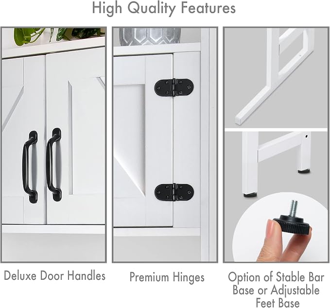 Over The Washer or Over The Toilet Storage Cabinet w/Height Adjustable Shelf - Image 4