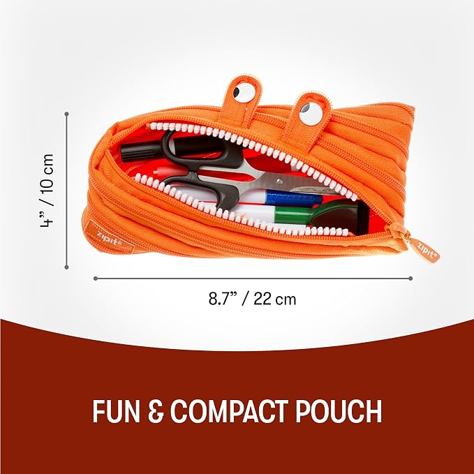 ZIPIT Monster Pencil Case for Kids, Cute Zipper Pouch for Boys Girls and Teens - Image 2