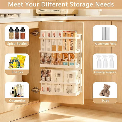 20x13x4.7-Inch Inside Cabinet Door Organizer, Adhesive Shelf, No Drilling - Image 6