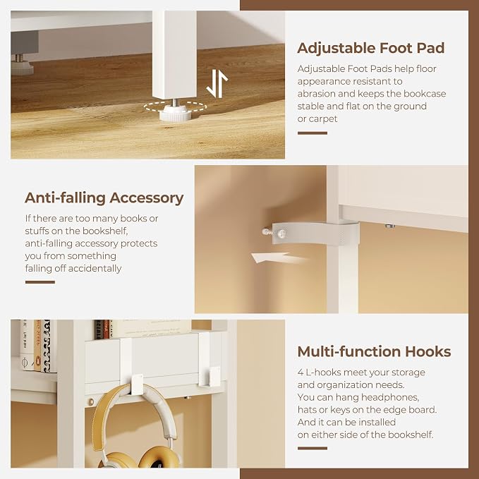 Rolanstar Bookshelf 5 Tier - Image 5