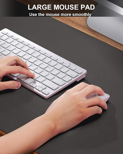 Small Desk Mat, Leather Desk Pad Protector, Desk Mouse pad, Office Desk mat - Image 3