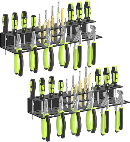 Screwdriver Holder Wall Mount, Heavy Duty Metal Utility Bit Organizer by TUSPEU