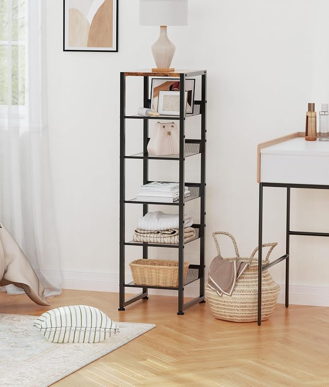 6 Tiers Vertical Shoe Rack, Corner Shoe Storage Organizer, Narrow Shoe Tower - Image 4