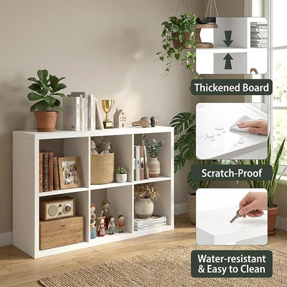 WannabeMyself【2026 Wooden Thick Frame】 6 Cube Storage Organizer - Image 3