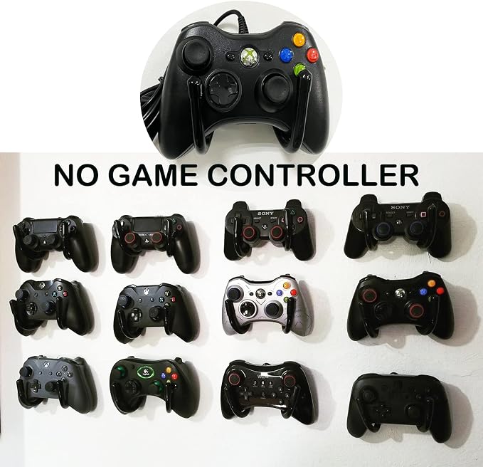 Universal Game Controller Holder Stand, Mini Wall Mount Organizer Rack Hanger - Image 6