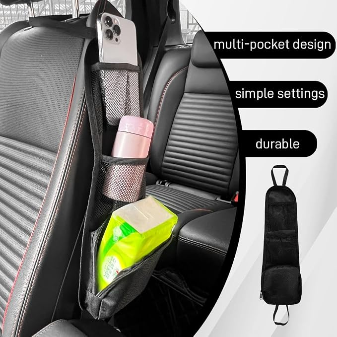 2PCS Car Seat Side Organizer, Seat Side Storage Pocket, Car Multi-Pockets - Image 6