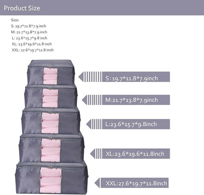 Comforter Storage Bags Containers, Pillow Beddings/Blanket Clothes Organizer - Image 4