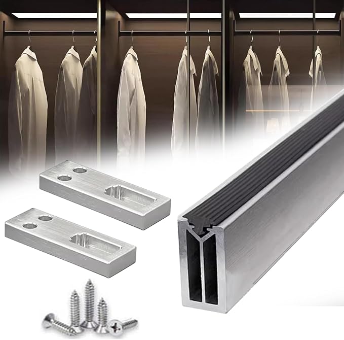 Square Closet Rods-Cuttable, Removable-Heavy Duty Black Wardrobe Rods and by Unknown