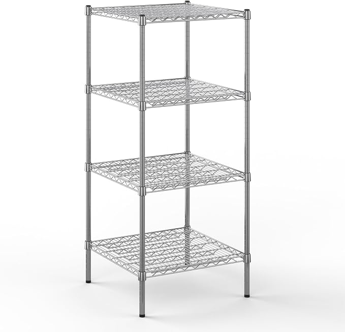24" Deep x 24" Wide x 54" Height Wire Shelving Kit | 4-Tier | NSF Commercial by Regal+Altair