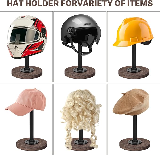 2 Pcs Tabletop Hat Stand Cap - Image 3