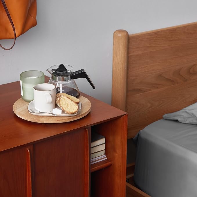 10 Inch Bamboo Lazy Susan Organizer Turntable - Image 5