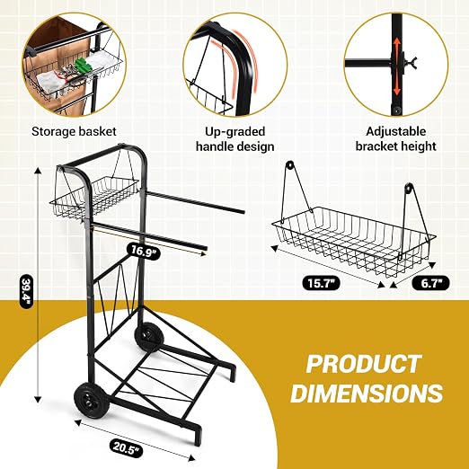 CAROD Upgraded Trash Bag Holder Cart - Image 2