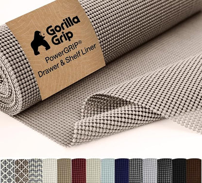 GORILLA GRIP powerGRIP Drawer Shelf and Cabinet Liner, Thick Strong Hold by Unknown