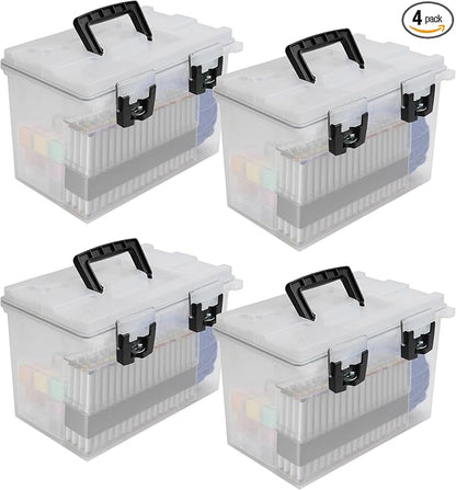Sheffield XL Ammo Box Made in USA, Stackable Lockable Ammo Storage Box | 4 Pack by Sheffield