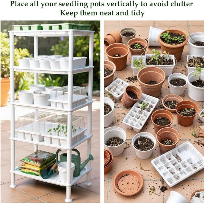 RooTrimmer 5-Tier Seed Starter Trays, Plant Stand, - Image 5